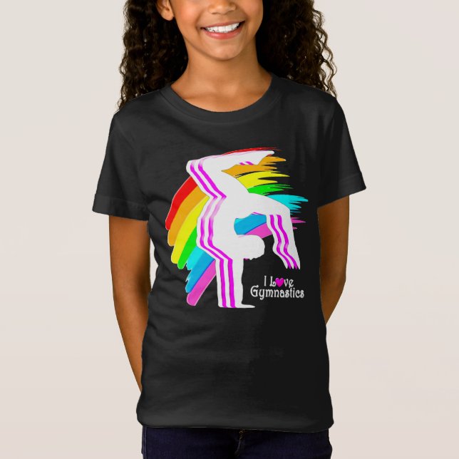 AWESOME RAINBOW GYMNASTICS T SHIRT (Front)