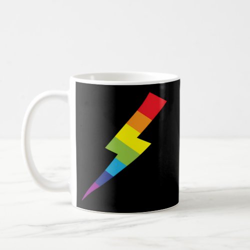 Awesome Rainbow Lightning Bolt Print Coffee Mug