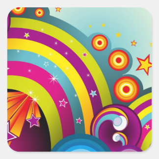 Awesome rainbow sticker