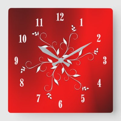 Awesome Red White Numbers Accent