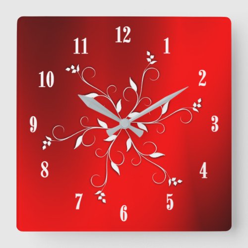Awesome Red White Numbers Accent