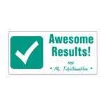 [ Thumbnail: "Awesome Results!" Acknowledgement Rubber Stamp ]