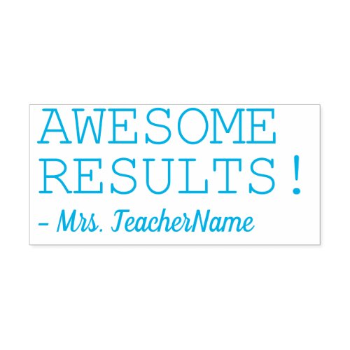 AWESOME RESULTS Tutor Feedback Rubber Stamp