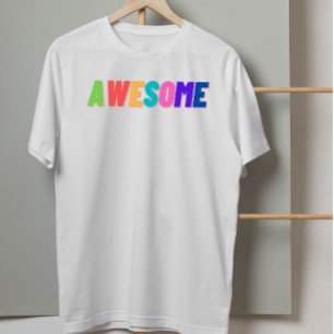 Awesome Retro 90s Aesthetic Colorful Typography T-Shirt