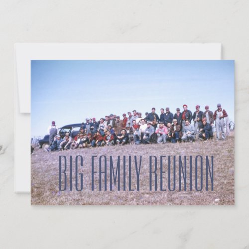 Awesome Retro Family Reunion Invitation