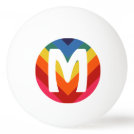Awesome Retro Rainbow Ping Pong Ball Monogram Awesome Retro Rainbow Ping Pong Ball Monogram
