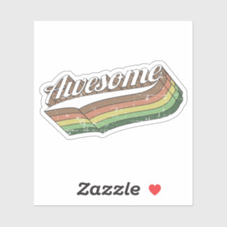 Awesome Retro Sticker