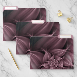 Awesome Rose Flower Fractal File Folder