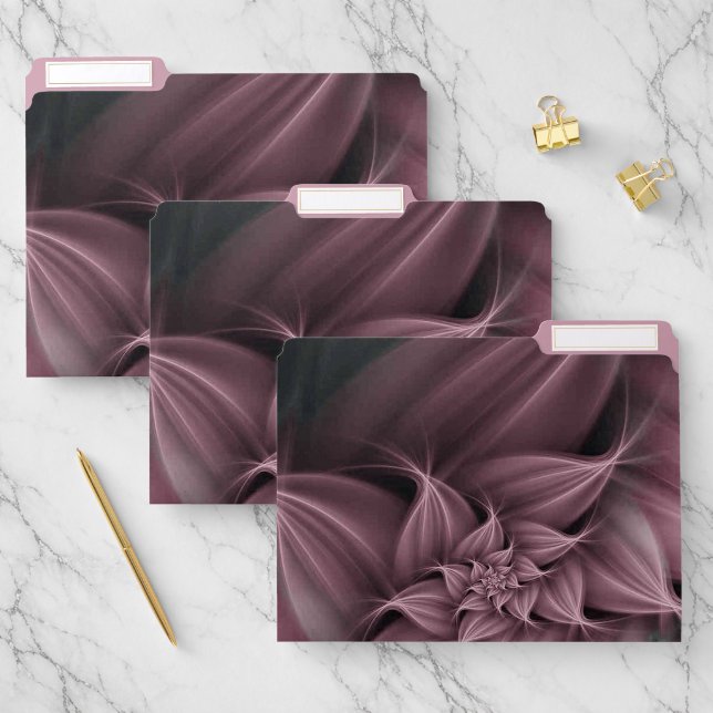 Awesome Rose Flower Fractal  File Folder (Set)