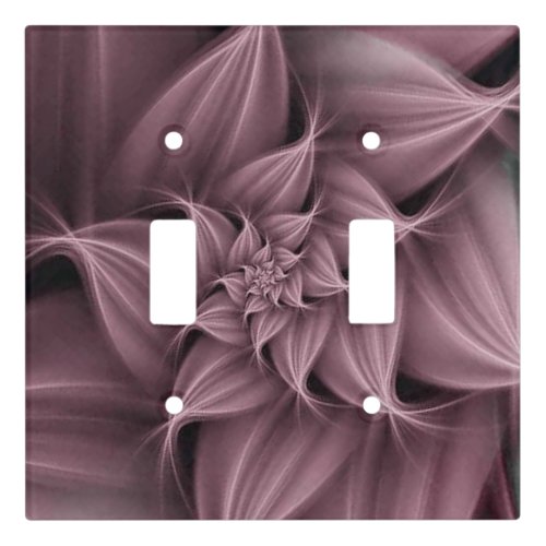 Awesome Rose Flower Fractal  Light Switch Cover