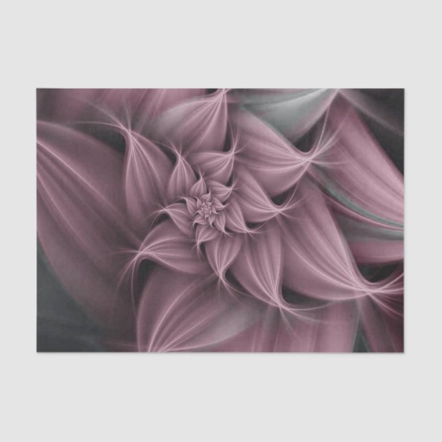 Awesome Rose Flower Fractal  Tissue Paper (Front)