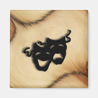 Awesome Rustic Comedy and Tragedy Theater Design Magnet