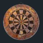Awesome Rusty Iron Custom Message Dart Board<br><div class="desc">Perfect for your game room,  bar or man cave - awesome industrial look</div>