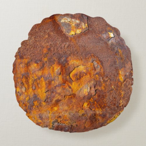 Awesome Rusty Iron Round Pillow