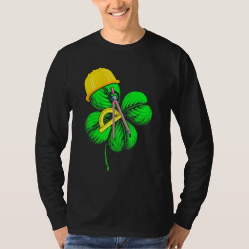 Awesome Saint Patrick S Day Architect Shamrock Hat T_Shirt