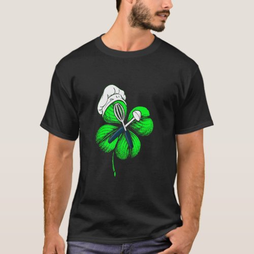 Awesome Saint Patrick S Day Chef Shamrock Hat Iris T_Shirt