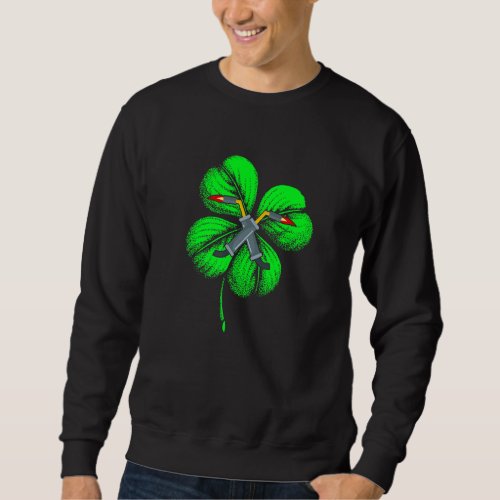 Awesome Saint Patrick S Day Welder Shamrock Hat Ir Sweatshirt