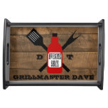 Awesome Sauce Barn Wood Personalized Grill Serving Tray