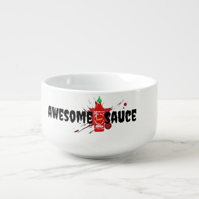 Awesome Sauce Bowl, Hot Sauce, Soup Recipe Soup Mug (Front)