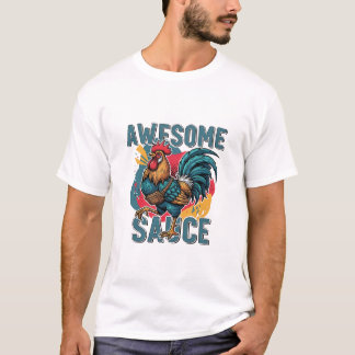 Awesome Sauce Chicken – Funny & Farm Fresh Design T-Shirt