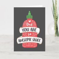 Awesome Sauce Father's Day Card