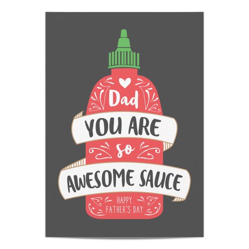 Awesome Sauce Fathers Day Card