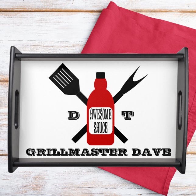 Awesome Sauce Personalized Grill Serving Tray (Creator Uploaded)
