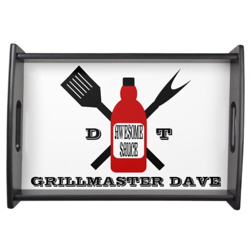 Awesome Sauce Personalized Grill Serving Tray