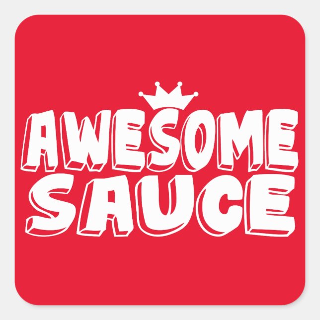 Awesome Sauce Square Sticker (Front)