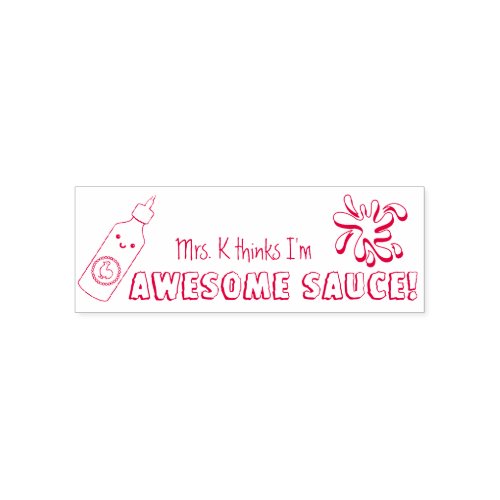 Awesome Sauce Teacher stamp cute
