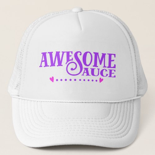 Awesome Sauce Typography Trucker Hat