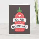 Awesome Sauce Valentine Holiday Card