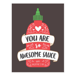 Awesome Sauce Valentine Postcard