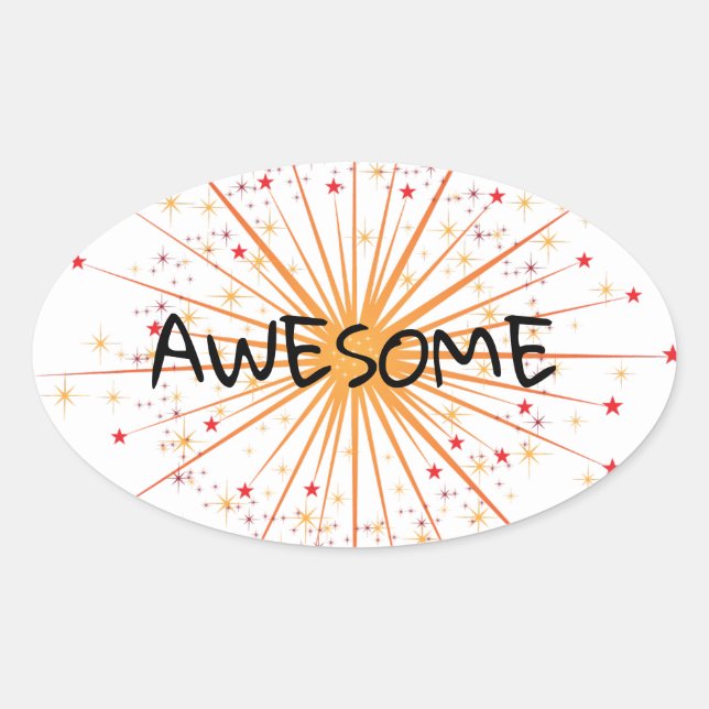 Awesome School Sticker (Front)