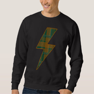 Awesome SCOTTISH TARTAN CAMO Lightning Bolt Sweatshirt