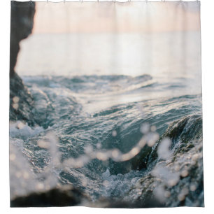 Awesome Sea Waves Best gift for nature lovers Shower Curtain