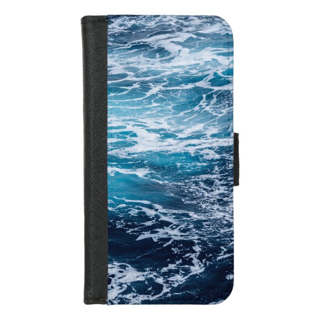 Awesome Sea Waves | Best gift for sea lovers iPhone Wallet Case (Front)