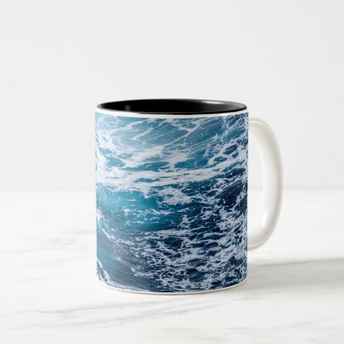Awesome Sea Waves  Best gift for sea lovers Two_Tone Coffee Mug