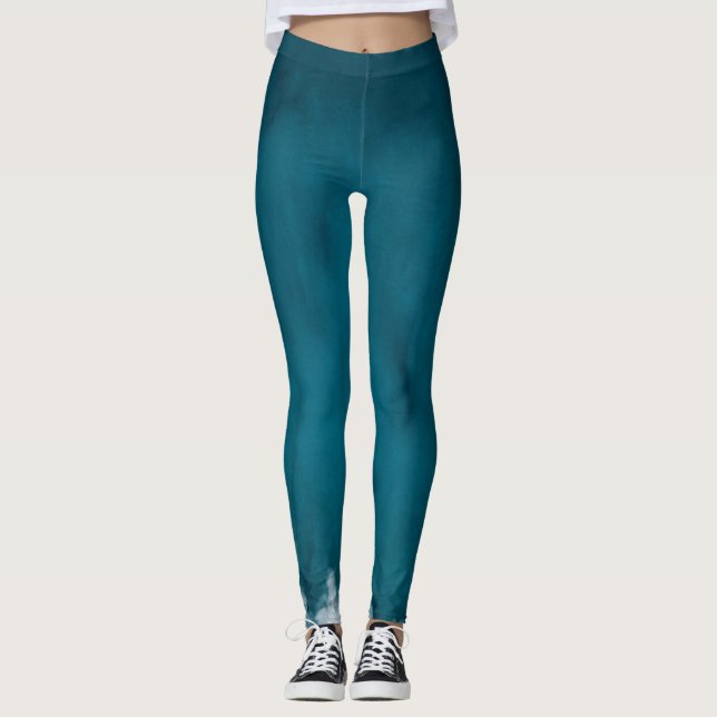 Awesome Sea Waves Leggings (Front)