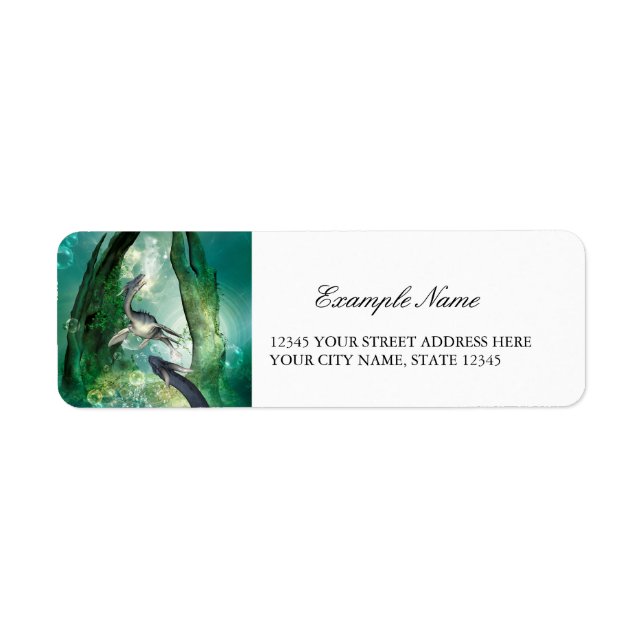 Awesome seadragon label (Front)