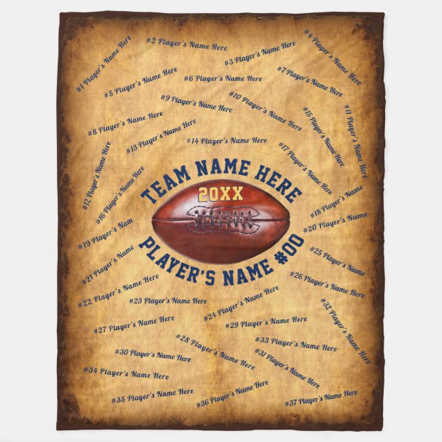 Awesome Senior Football Player Gifts, Any Occasion Fleece Blanket (Front)