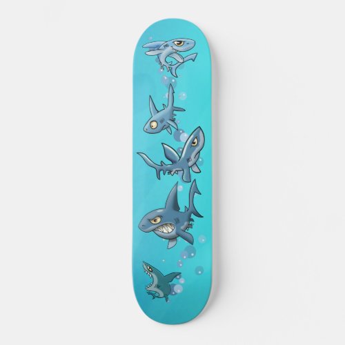 Awesome Shark School Skateboard