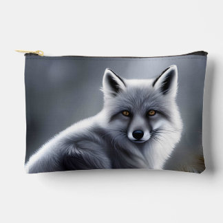 Awesome Silver Fox  Accessory Pouch