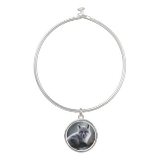 Awesome Silver Fox  Bangle Bracelet