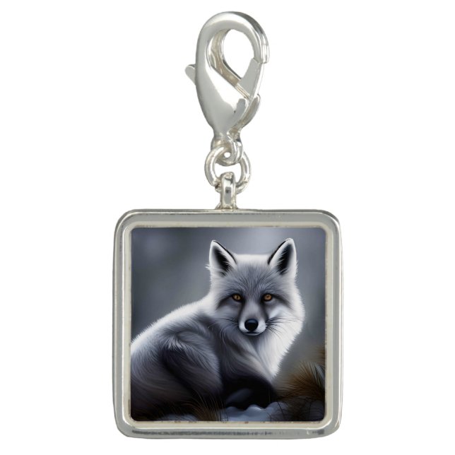 Awesome Silver Fox  Charm (Front)