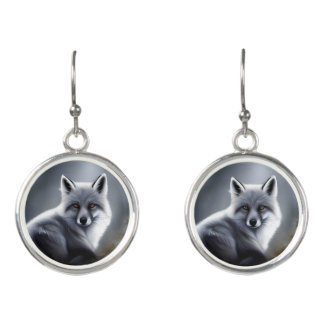 Awesome Silver Fox Earrings