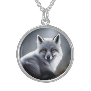 Awesome Silver Fox  Sterling Silver Necklace