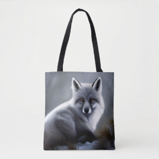 Awesome Silver Fox  Tote Bag