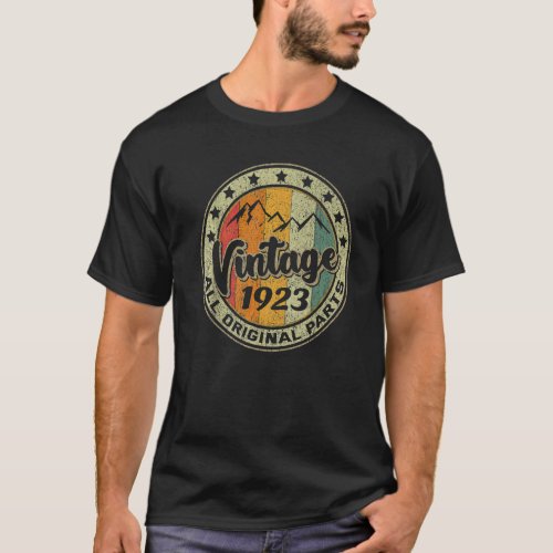 Awesome Since 1923 100th Birthday VintageBday Woma T_Shirt