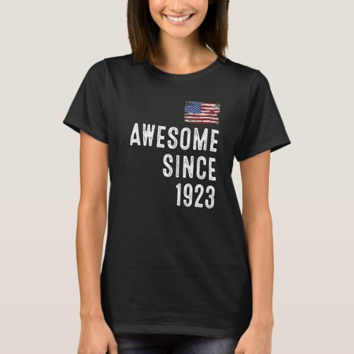awesome since 1924 99th birthday Premium T_Shirt
